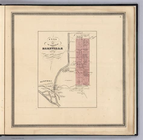 Borough of Bernville, Pennsylvania. - David Rumsey Historical Map Collection