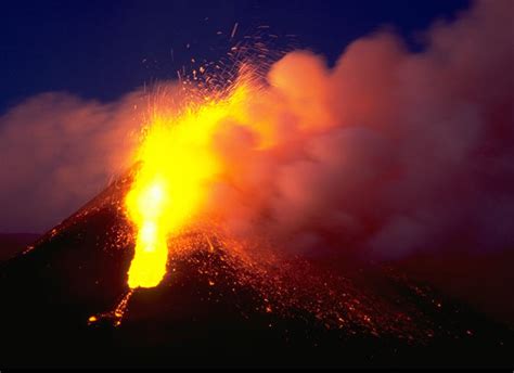 photos of lava fountains