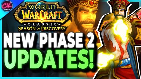 More Phase 2 Updates! HUGE Raid Info, New Teases, Mounts & More | Season Of Discovery - YouTube