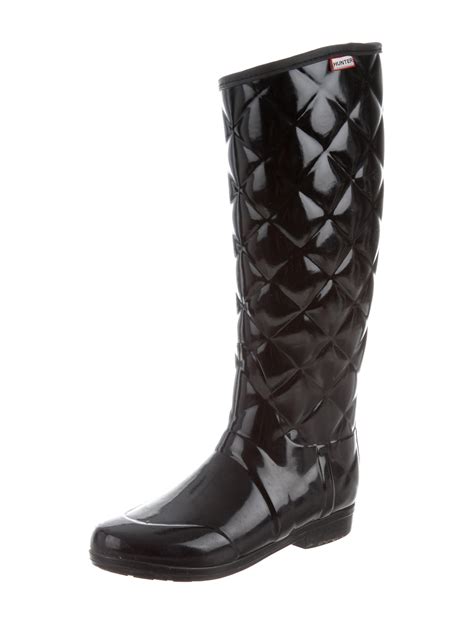 Hunter Quilted Rain Boots - Shoes - WH822503 | The RealReal