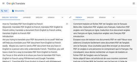 French english google translate - projectsple