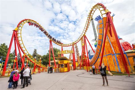 Prater Amusement Park in Vienna, Austria. Editorial Image - Image of amusement, prater: 34837200