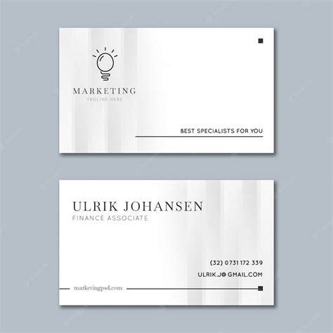 Premium Vector | Marketing business card template