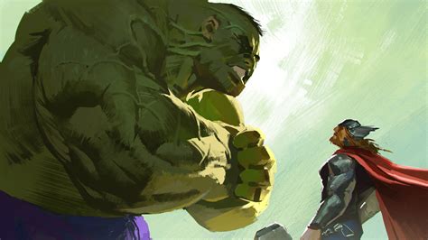 1920x1080 Thor Vs Hulk 5k Artwork Laptop Full HD 1080P HD 4k Wallpapers, Images, Backgrounds ...