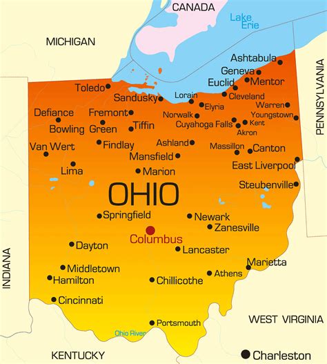 Ohio Map - Guide of the World