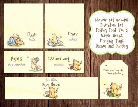 Printable Winnie the Pooh Baby Shower story book baby shower | Etsy ...