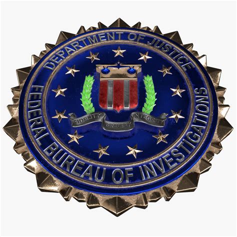 Fbi crest logo 3D model - TurboSquid 1167550