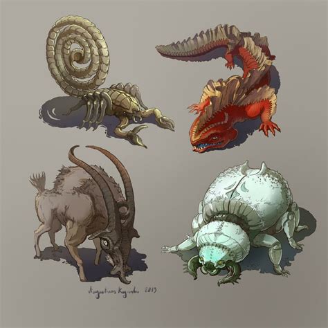 Creatures of the Desert, Augustinas Raginskis | Fantasy creatures art, Creature artwork ...