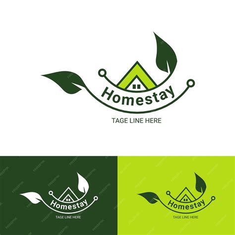 Premium Vector | Homestay logo natural simple logo icon vector home stay company logo vector ...