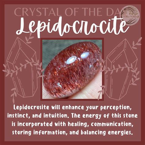 Lepidocrocite Crystal Meaning | Crystal healing stones, Crystals healing properties, Crystals