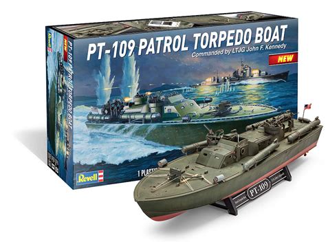 Revell-Monogram Ships 1/72 PT-109 Patrol Torpedo Boat Kit – Model Ship ...