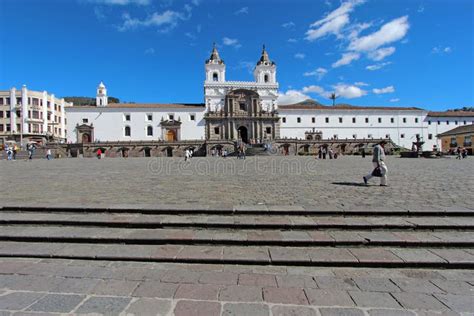 Front Facade of the Church and Convent of San Francisco in Quito Editorial Photo - Image of city ...