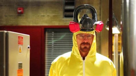 The pink protective mask used by Walter White (Bryan Cranston) in the ...