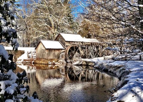 WINTER @ MABRY MILL, VA. | Blue ridge parkway, Going off the grid, Beautiful places