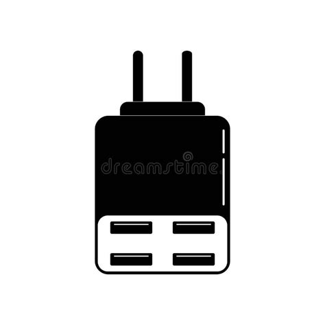 Charge Phone Icon Logo Vector Design Stock Vector - Illustration of ...