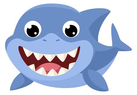 Open Mouth Shark Clipart Cartoon