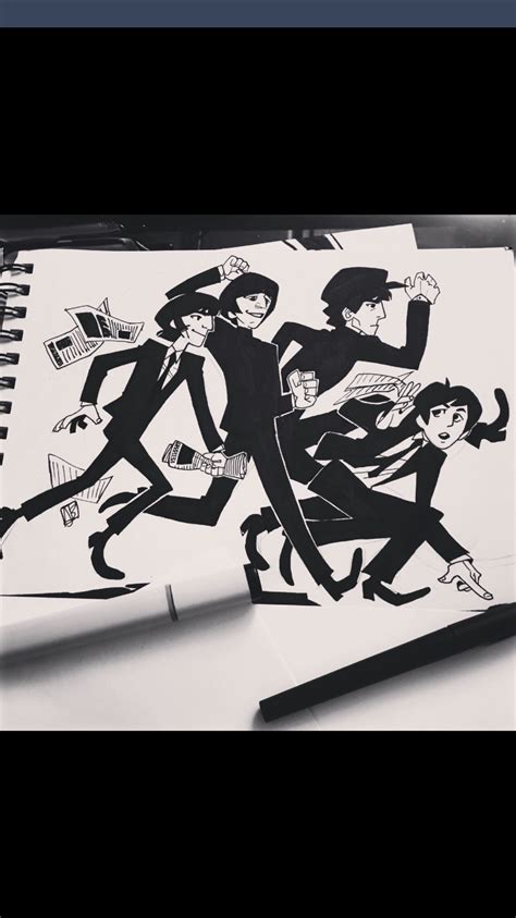 Beatles animated art | Beatles art, Beatles drawing, Beatles fan art