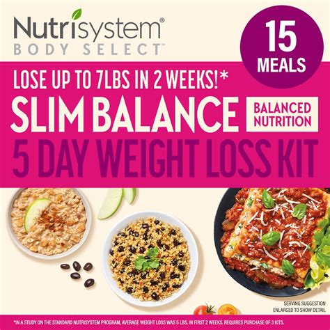 Nutrisystem® Body Select™ Slim Balance 5-Day Weight Loss Kit: Delicious ...