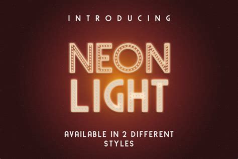 Free Neon Light | Free Font Download