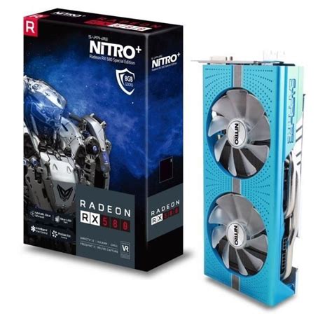 SAPPHIRE Carte graphique NITRO+ RADEON RX 580 - 8Go - GDDR5 - 256 bit ...