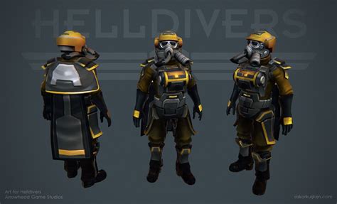 ArtStation - HELLDIVERS - Armor Sets, Skarfox Studios | Armor, Top down game, Studio