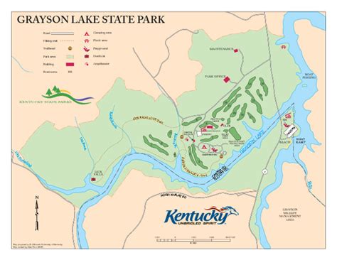 Grayson Lake State Park Map - olive hill KY • mappery