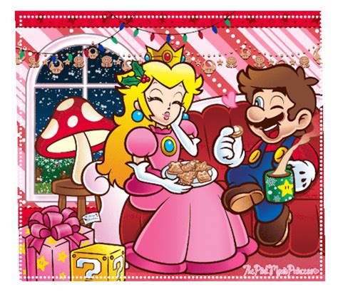thepinkmarioprincess: “.~A Taste Of Christmas~. ” | Super mario art, Mario and princess peach ...