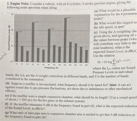 Solved 2. Engine Noise. Consider a vehicle, with an | Chegg.com