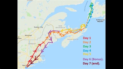 eastern canada road trip itinerary and map 01 | The Nature Seeker