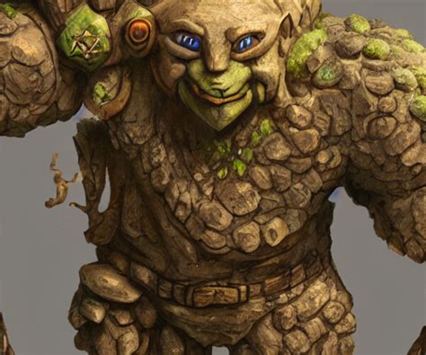 ArtStation - clay Golem natural enchanted forest | Artworks