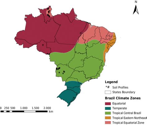 Soil map profiles of the data set and the Brazil climate zones. | Download Scientific Diagram