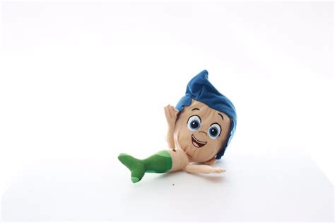 Bubble Guppies mermaid purple hair fish ocean plush stuffed animal 12"