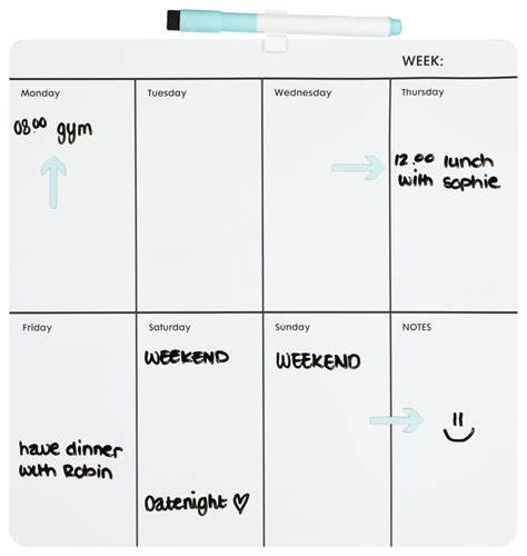 whiteboard weekly planner 29.2 x 29.2 - HEMA | Weekly planner ...
