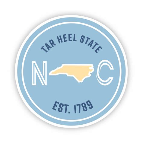 Tar Heel State North Carolina Sticker – Big Moods