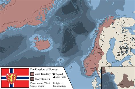 The Kingdom of Norway (1893) : r/imaginarymaps