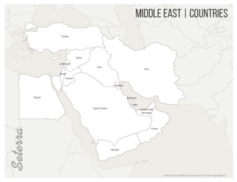 Printable Middle East Map - Free Printable Templates