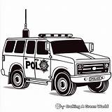 Police Truck Coloring Pages  Free & Printable sketch template