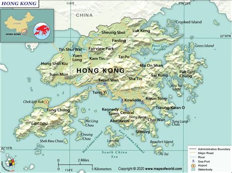 What are the Key Facts of Hong Kong SAR, China? | Hong kong, China map, Asia map