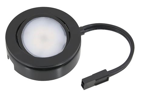 American Lighting 4.3W MVP LED Single Puck Light Kit, Dimmable, 200 lm, 120V, 2700K, Black ...