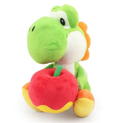 17cm Super Mario Bros Yoshi With Apple Soft Stuffed Plush Toy Yoshi Dolls Great Gift-in Stuffed ...