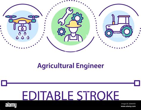 Agricultural engineer concept icon Stock Vector Image & Art - Alamy