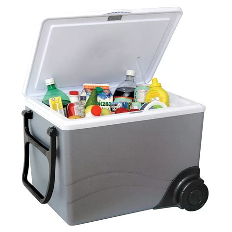 Koolatron Kool Kaddy 12V 34L Electric Cooler with Wheels | The Home Depot Canada