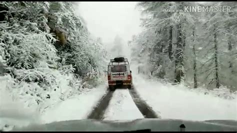 Mukteshwar snowfall 2019 in January month - YouTube