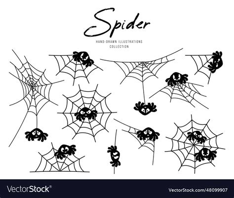 Set of spider web for halloween Royalty Free Vector Image