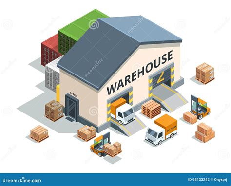 A Set Of Pallets, Boxes And Cartons. Top View, Side View, Front View ...