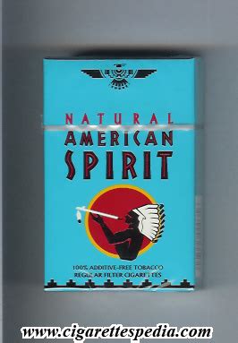 Natural American Spirit (Regular) KS-20-H (blue) - USA - Cigarettes Pedia