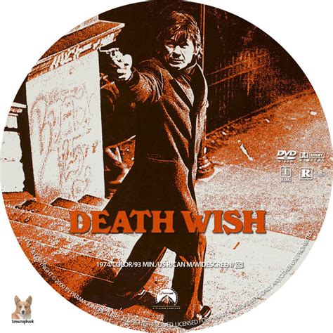 Deathwish dvd labels (1974) R1 Custom