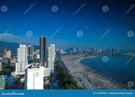 Beautiful Landscape of Penang Near the Beach. Skyline Penang Malaysia ...