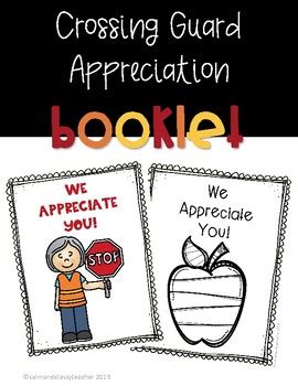 Crossing Guard Appreciation Booklet by Calm and Classy Teacher | TPT