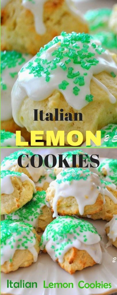 Italian Lemon Cookies with Lemon Glaze - 2 Sisters Recipes by Anna and Liz